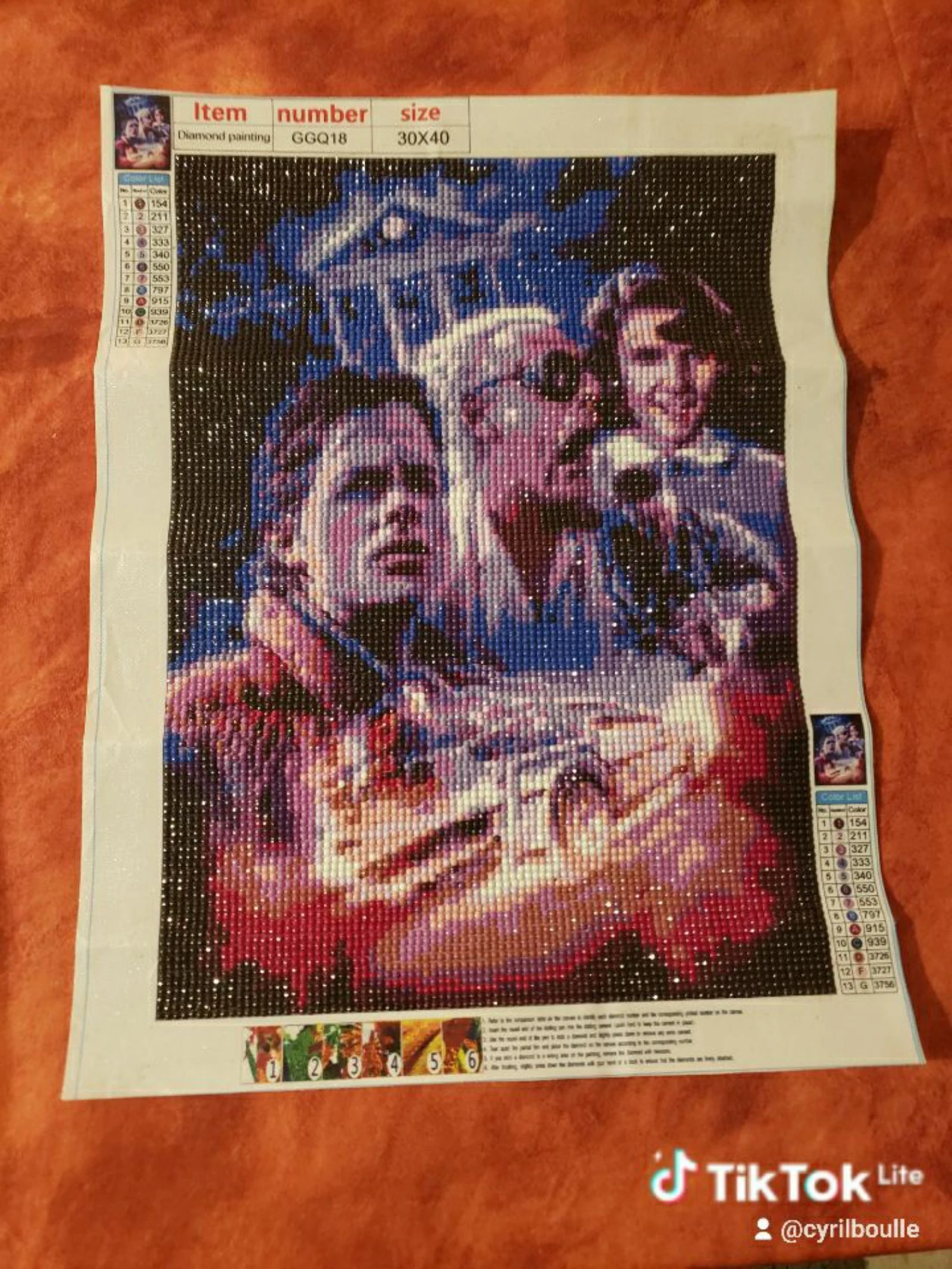 Diamond painting  retour vers le futur 